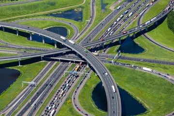 Aerial shot of highway interchange

[url=http://www.istockphoto.com/file_search. ...