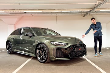 Bart Oostvogels met de nieuwe Audi RS5 Avant