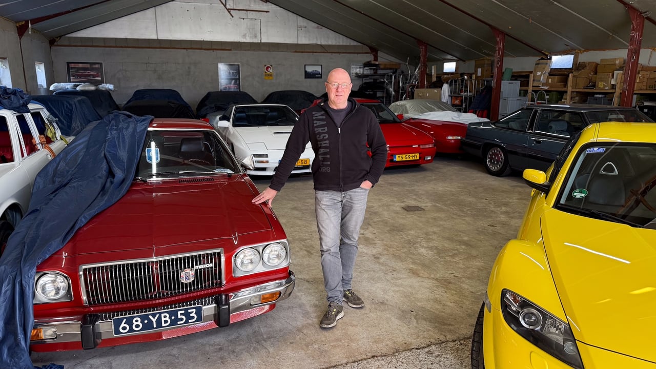 Marcel heeft 17 Mazda’s in zijn garage staan ...