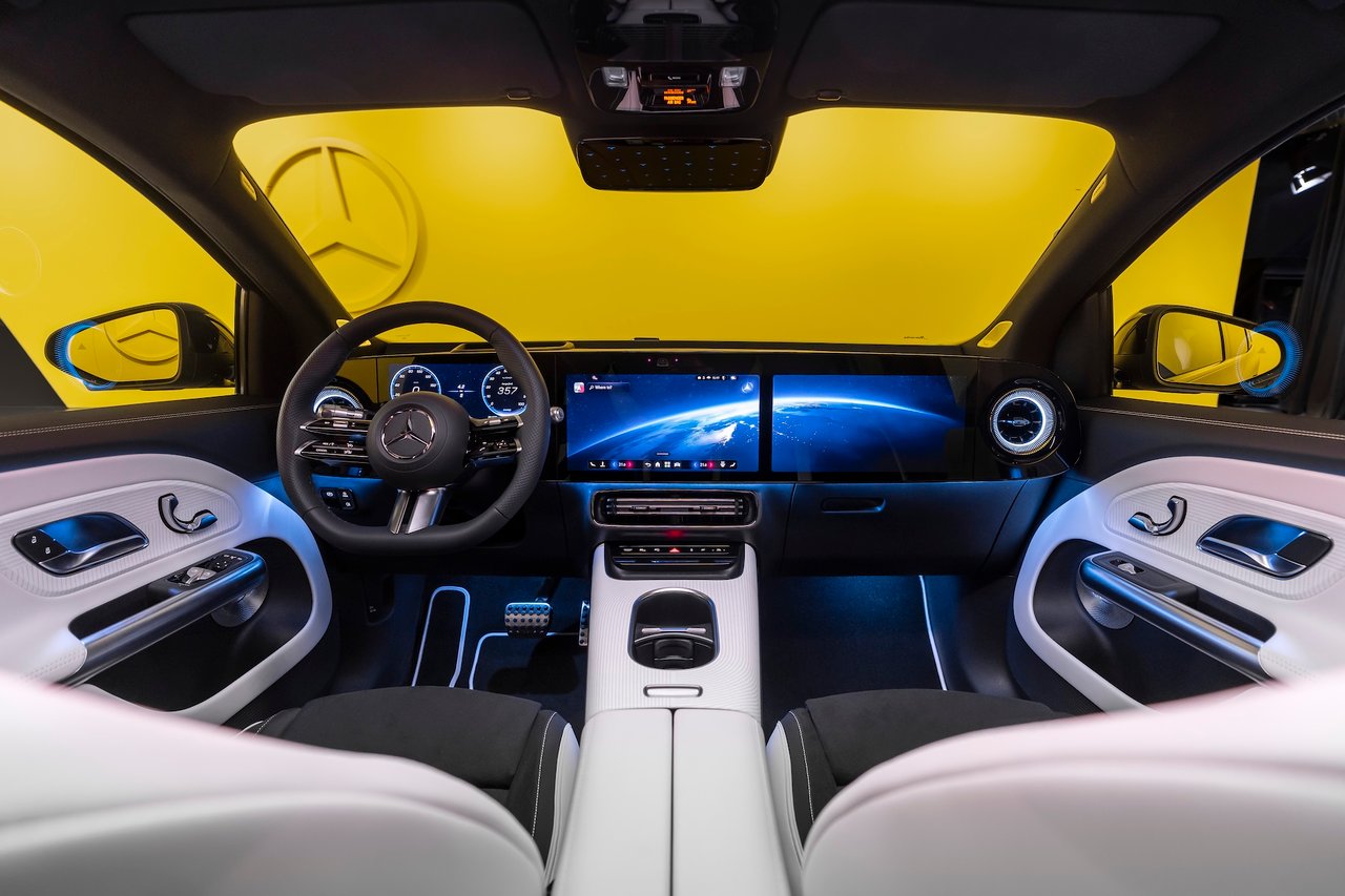 Het interieur van de nieuwe GLA met Superscreen