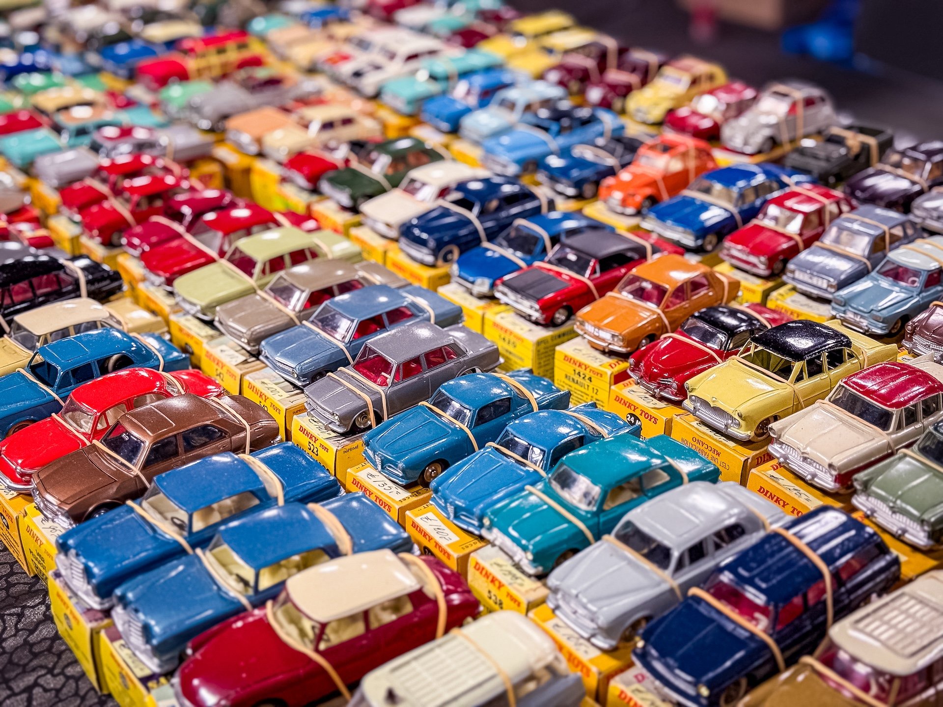 Dinky Toys tijdens de NAMAC decemberbeurs 2025 in EXPO Houten